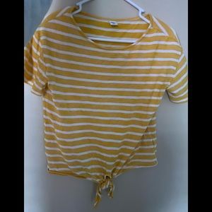 Old navy, XS, Yellow and white stripe, with cute tie!!
